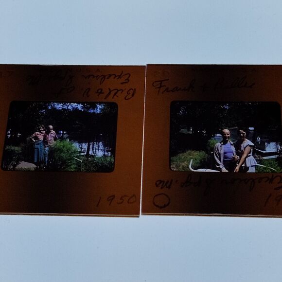 Original Red Kodachrome Slide 1950 Excelsior MO Lot Of 2 - Picture 1 of 3
